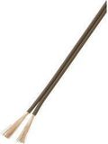 TRU COMPONENTS 93030c525 Draad 2 x 0.50 mm² Bruin 25 m