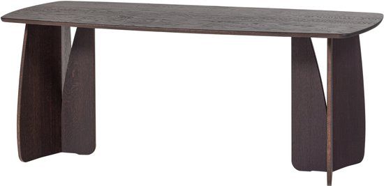 WOOOD Veere Eettafel - Massief Eikenhout - Mystic Brown - 180 x 100 cm