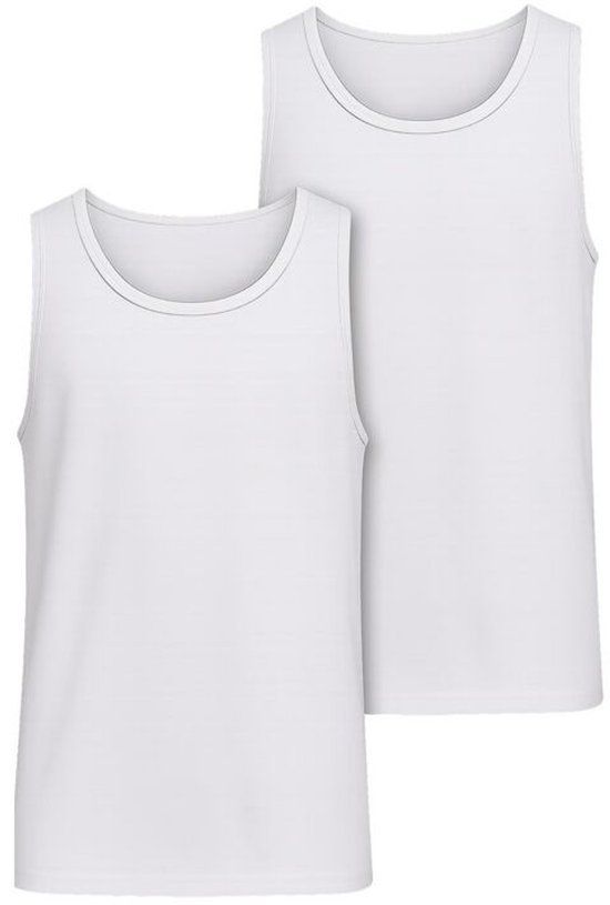 Urban Classics Jersey Vests (2-pack) Heren Tanktop - wit - XL