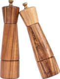 Markenlos Hout & Staal Peper- en Zoutmolen Set - 22 cm - Hout