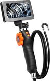 Borescope Endoscope, Double-sided, 180° Rotatable, 5 Inch IPS Screen, 8x Zoom, 6.4 mm Lens