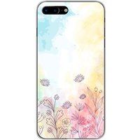 1001 coques Apple iPhone 8 Plus Watercolor flowers bedrukt siliconen hoesje