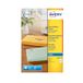 Avery Zelfklevende duidelijke adrespostlabels, inkjetprinters, 16 etiketten per A4-blad, 400 etiketten, Quickdry (J8562), wit, 99,1 x 33,9