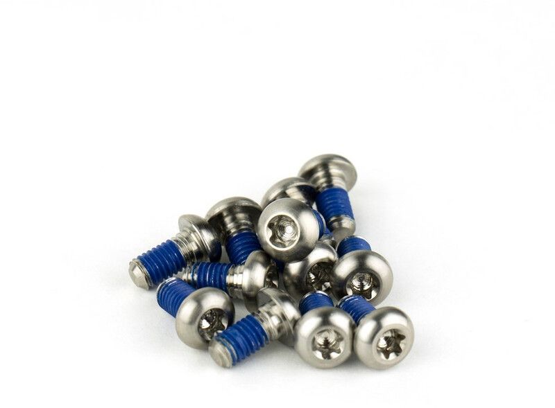 SRAM Titanium T25 Rotor Bolt Set - 12 Pieces - Silver