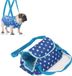 Allecto plus Harnais pour chien pour soutien corporel des chiens âgés et handicapés - Respirant et lavable - Bleu