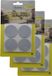 Benson feutre pour meubles - 3x - 8 pièces - pieds de chaise - plastique - gris - protections de meubles