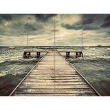 Artery8 Pier Met Storm Wolken XL Giant Paneel Poster (8 Secties)