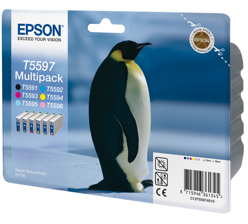 Epson Multipack 6-kleur T5597 single pack / cyaan, geel, magenta, zwart, Lichtmagenta, Lichtyaan