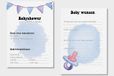Merkloos / Sans marque 20x leuke babyshower kaarten (A5 formaat) babyshower 5