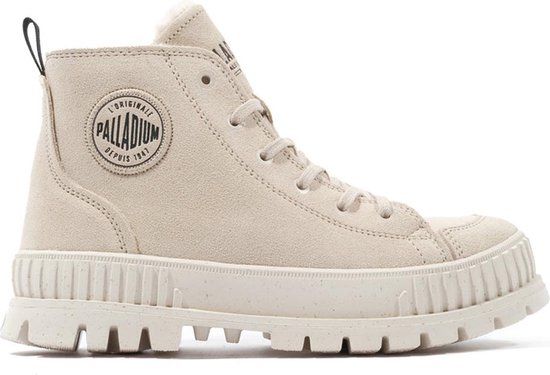 Palladium Pallashock Zip Warm leren sneakers beige - Dames - Maat 41 - Herfst/Winter 2024