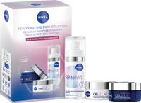 NIVEA Rejuvenating Skin Solution Geschenkset Vrouwen- Anti-Age Skincare Routine - Cadeaupakket Verjaardag Vrouw - Serum, Dagcrème & nachtcrème