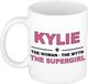 Bellatio Decorations naam cadeau mok - Kylie - Woman Myth Supergirl - koffiemok - 300 ml - collega - moederdag