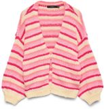 VERO MODA VMMAYBE STRIPE LS OPEN CARDIGAN NOOS Cardigan Femme M Chintz Rose