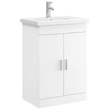 vidaXL Badkamermeubel Set Wit 61 x 40 x 84,5 cm Bewerkt hout