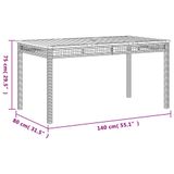 vidaXL 3-delige tuinset met kussens, polyrattan, grijs