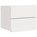vidaXL Nachtkastje met lade Wit 39 x 34 x 33 cm Massief grenenhout
