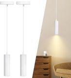 Aigostar 10MN7 - 2 stuks Hanglamp Industrieel - GU10 - Wit