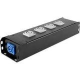 Adam Hall Accessories stroomverdeler 1 x Power Twist ingang + 5 x Power Twist uitgangen