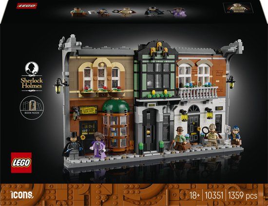 LEGO® Icons Boekensteun: Sherlock Holmes, Bouwset - 10351