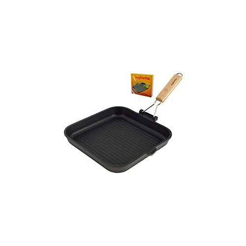 La Ghiotta Grillpan met anti-aanbaklaag, 28 x 28 cm.