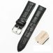 Crocodile Zwart Leren Bandje voor Huawei Watch GT 2 & GT 3 - 42mm