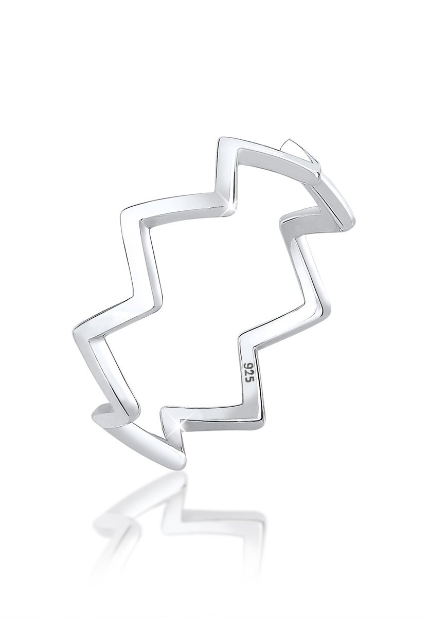 Elli Ringen Geo zig zag hoekig trend blogger 925 zilver