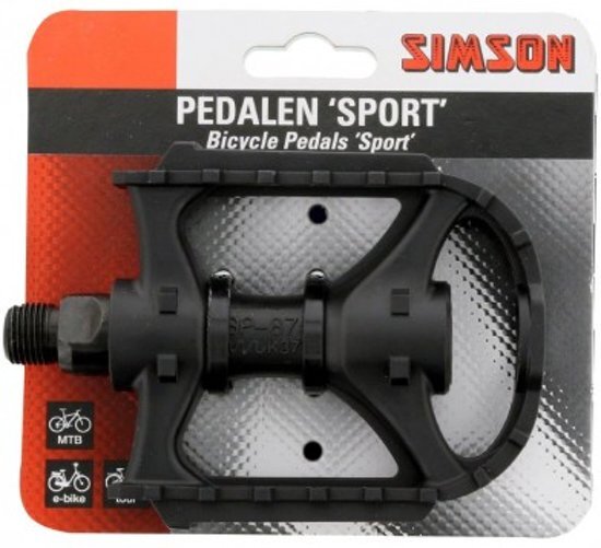 Simson Pedalen Set Sport 9/16 Inch Zwart