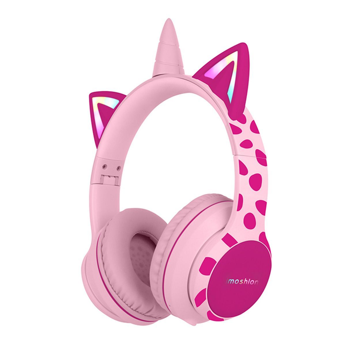 iMoshion Kids Unicorn LED Bluetooth Headphones - Pink