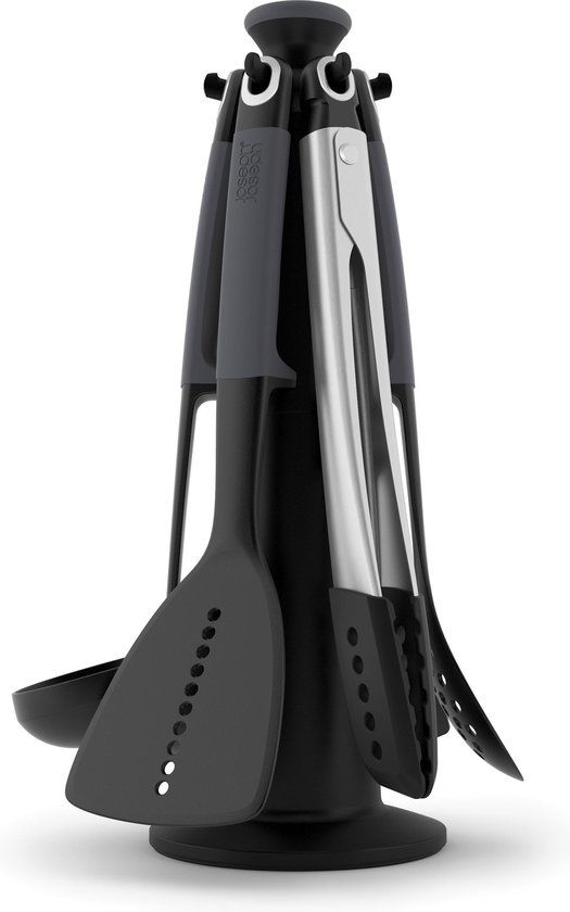 Joseph Joseph Elevate Keukengerei Set 6 Stuks met Houder - Grijs