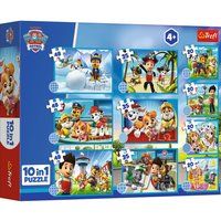 Trefl - PAW Patrol: The Brave PAW Patrol Team - 10-in-1, 10 legpuzzels, 20 tot 48 stukjes