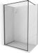 Mexen Kioto-F paroi de douche Walk-in avec cadre 55 x 202 cm, transparent 8 mm, noir