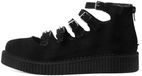 T.U.K. Pointed Creeper Sandale 5 Buckle Dames Sandaal - zwart - EU39