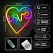 Forever Light FLRN02 RGB LOVE IN HEART Neon – LED Hart met Afstandsbediening