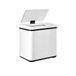 WELL HOME Intelligente vuilnisemmer zonder poten met automatisch openen en handmatig contact, 30 l, 35,5 x 26 x 60 cm, wit