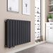 EMKE Design-radiator, 630 x 850 mm, horizontaal antraciet