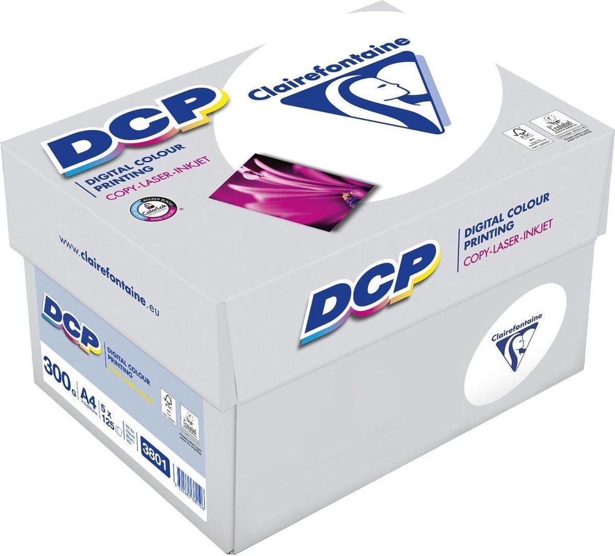 Clairefontaine DCP presentatiepapier A4, 300 g, pak van 125 vel