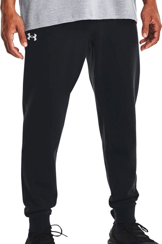 Under Armour UA Rival Fleece Joggers Heren Broek - Zwart - Maat S