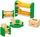 Woomax Houten Meubelsset Voor Poppenhuis Geel Kinderen