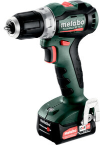 Metabo Metabo Accu-boorschroefmachine PowerMaxx BS 12 BL (601044500) metaBOX 118; 12V 2x2Ah Li-Power + SC 30 Aantal:1