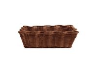 Pick a Poppy Pick a Poppy Scallop Rattan panier Brun foncé, 20x30 cm
