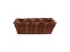 Pick a Poppy Pick a Poppy Scallop Rattan panier Brun foncé, 20x30 cm