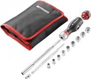 Facom PROTWIST® BITSCHROEVENDRAAIER MET RATEL EN T-HANDVAT MET RATEL INCL. 1/4" DOPPENSET
