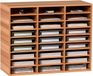 VEVOR Trieur de documents 27 compartiments en bois classeur réglable