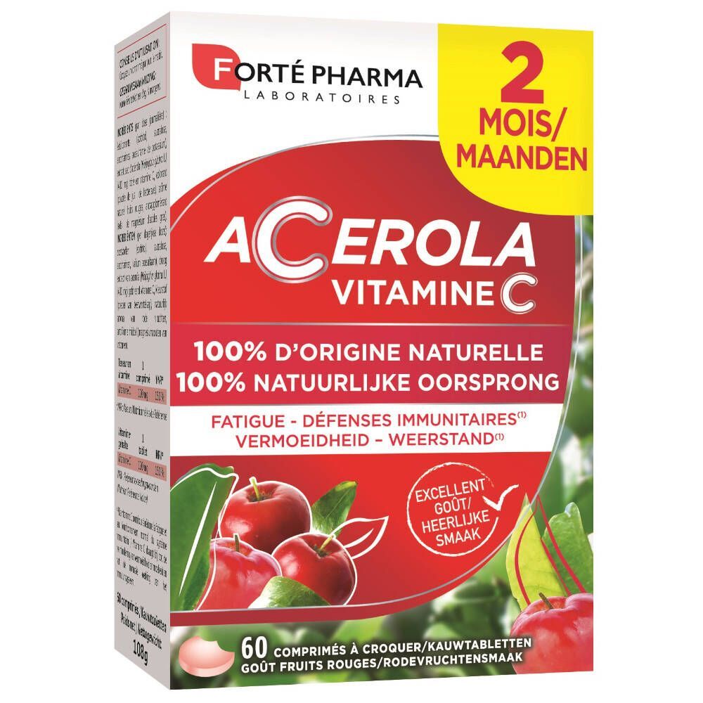 Forté Pharma Forté Pharma Acérola Vitamine C 60 kauwtabletten