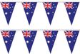 Merkloos / Sans marque Australie vlaggetjes slinger - 2x - 20 meter - Landen thema feestartikelen/versieringen - puntvlaggen - polyester