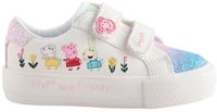 Next - Meisjes - Peppa Pig sneakers met klittenbandsluiting en dikke zool - Wit