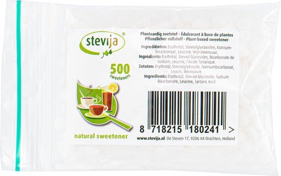 Stevija Stevia zoetjes navulzakje 500 ST