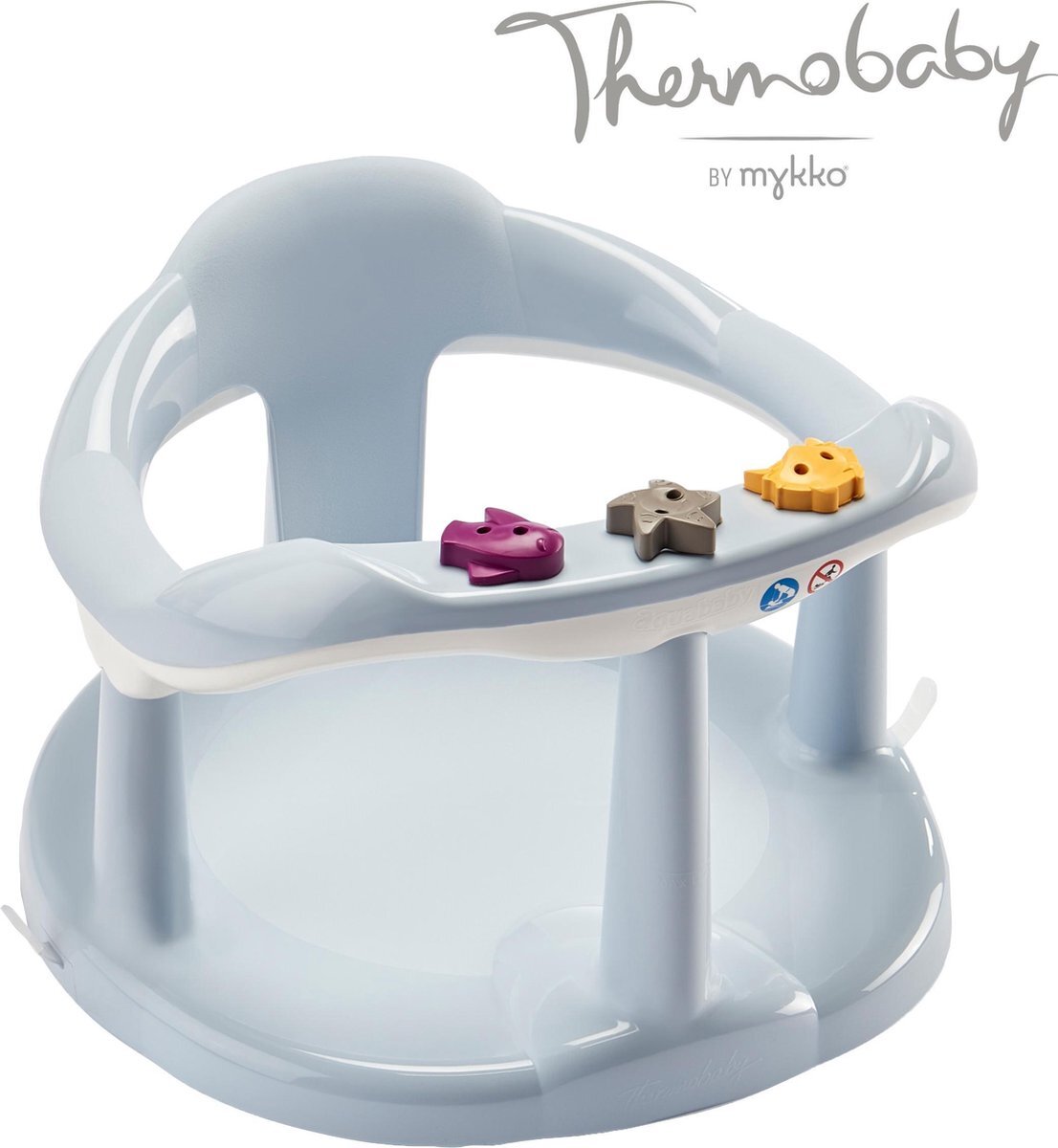 Thermobaby Aquababy Badring - zachtblauw wit, blauw