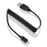 PremiumCord Spiraal USB - Micro USB verbindingskabel 0,5 m - 1,5 m