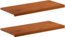 vidaXL - Raamprofielen - 2 stuks - Bruin - 100 x 40 x 2 cm - Massief Eikenhout